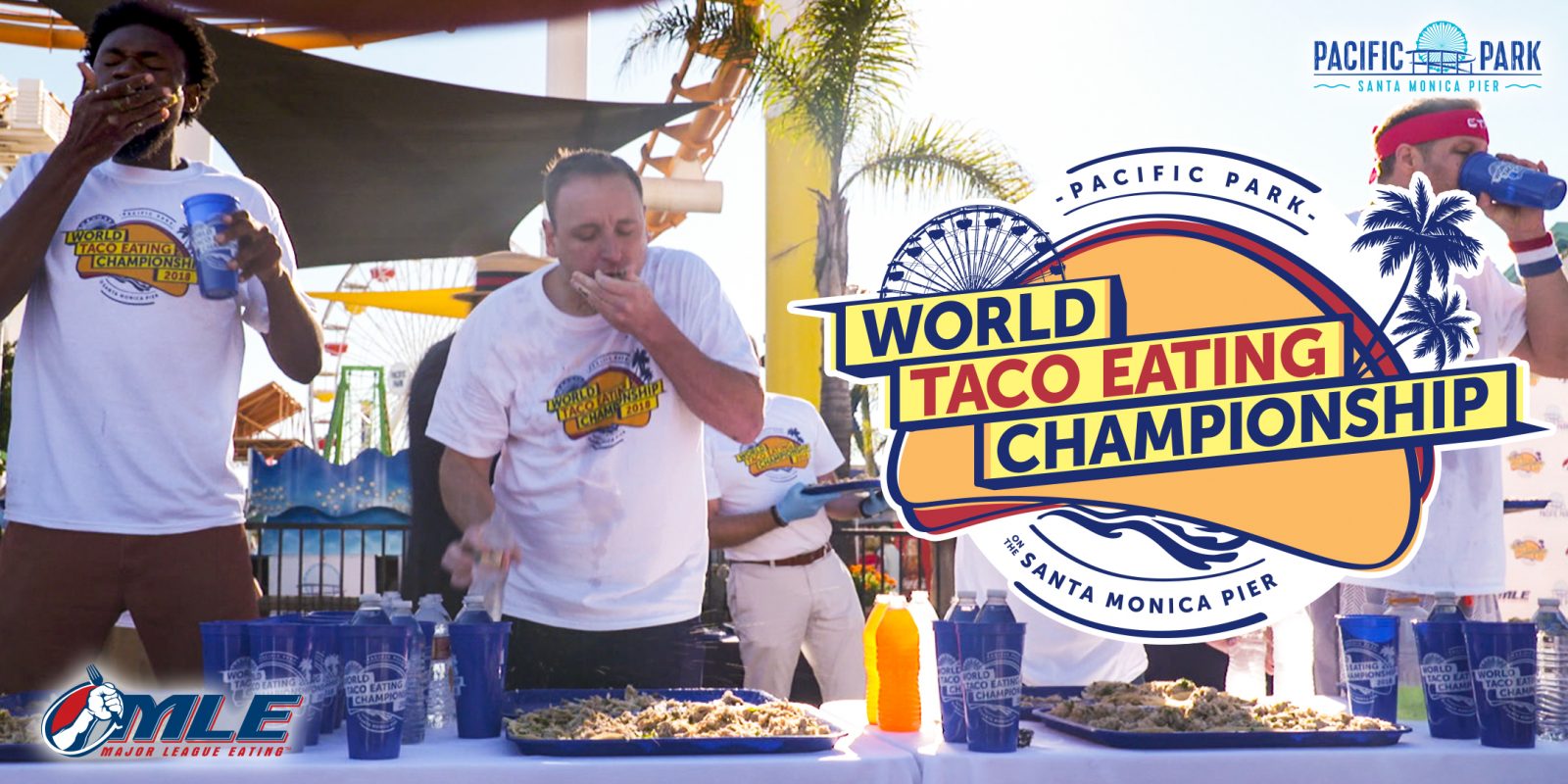 World Taco Eating Championship on the Santa Monica Pier