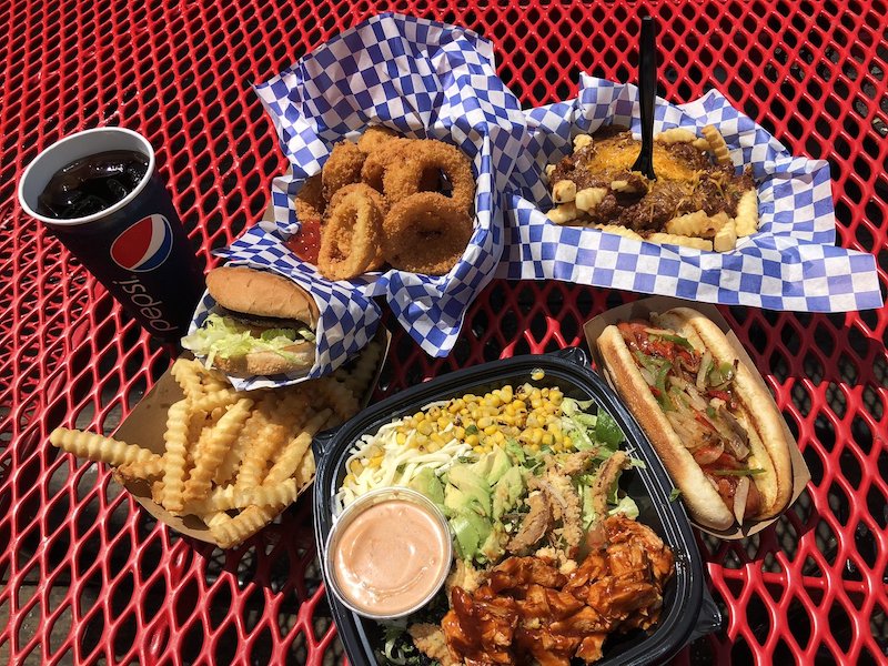 Restaurants Pacific Park Amusement Park On The Santa Monica Pier   Beach Burger Food 