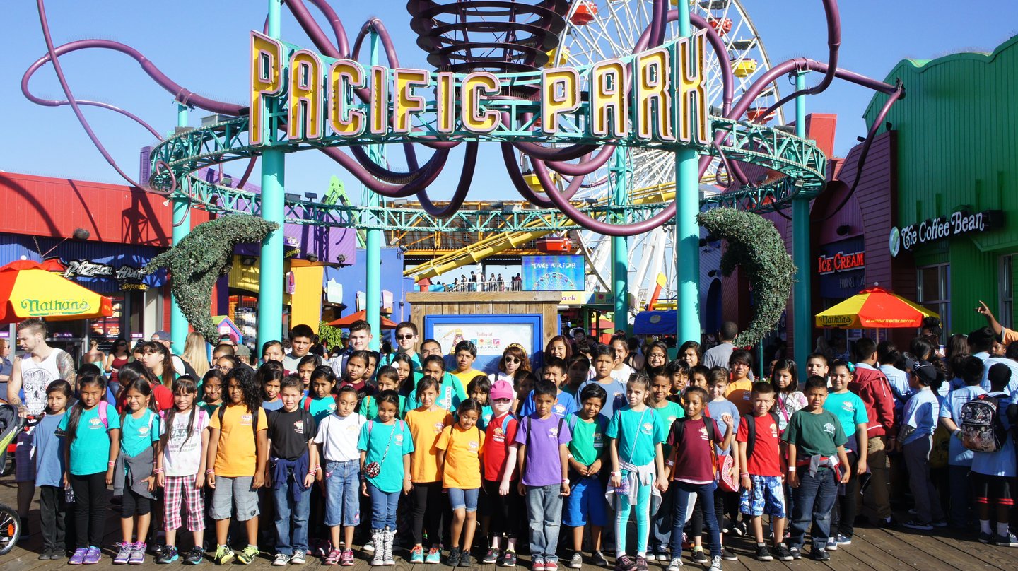 Groups on the Santa Monica Pier