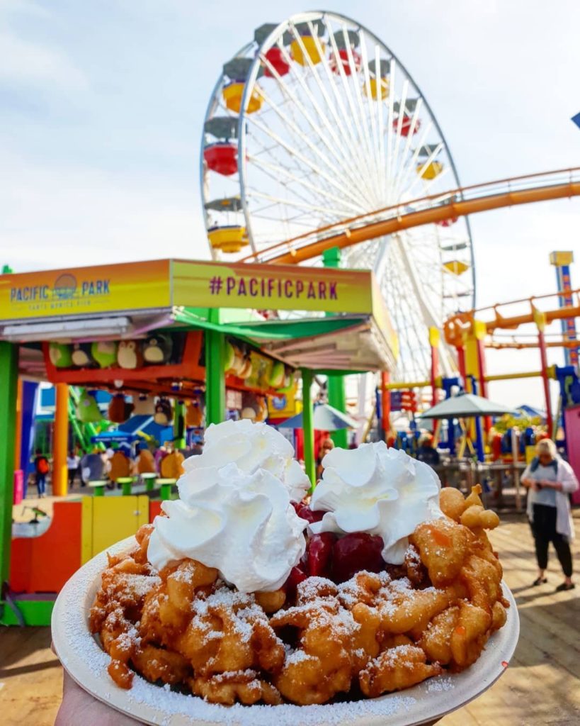 Funnel Cakes Pacific Park® Amusement Park on the Santa Monica Pier