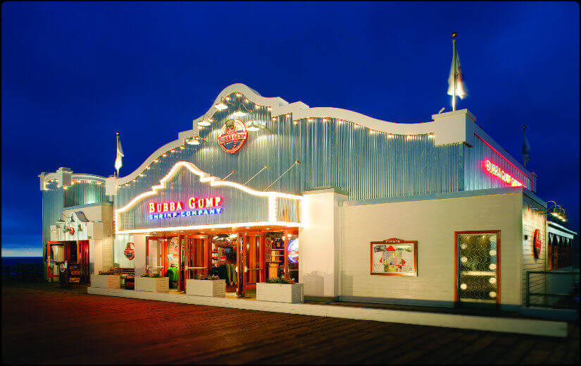 Bubba Gump Shrimp Company on the Santa Monica Pier