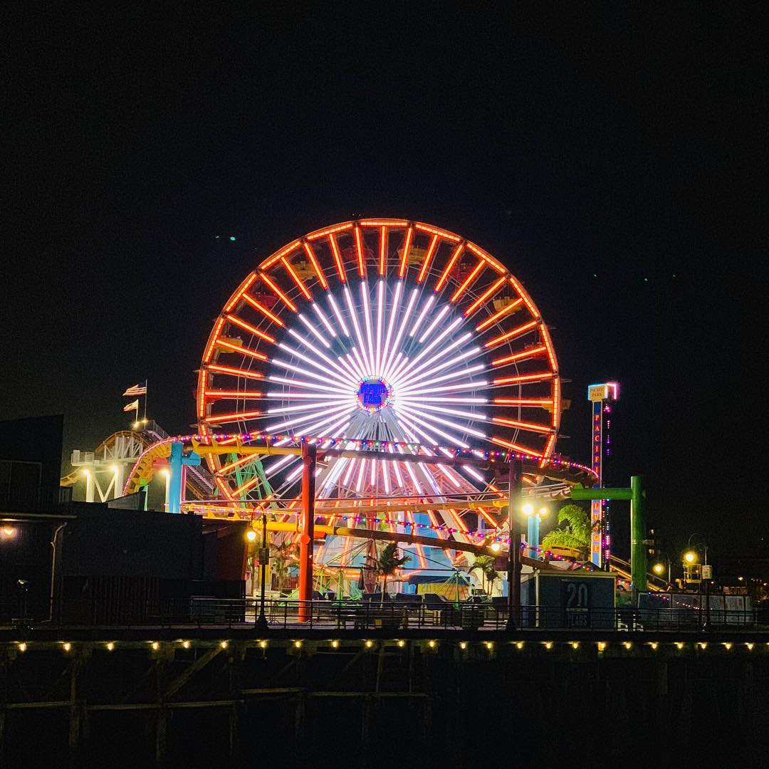 Santa Monica Pier's Pacific Wheel Lights Up for Halloween Pacific