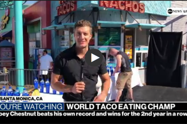 ABC News at the Pacific Park World Taco Eating Championship 2019