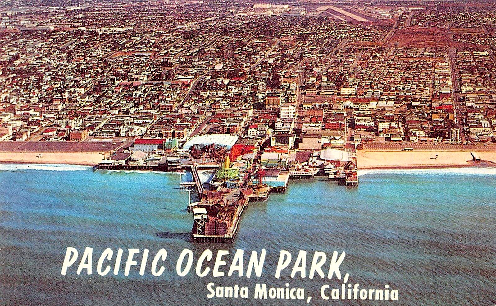 Aerial view of Pacific Ocean Park