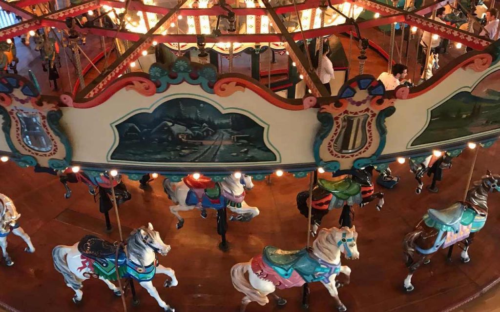 Overview of the Santa Monica Pier Carousel