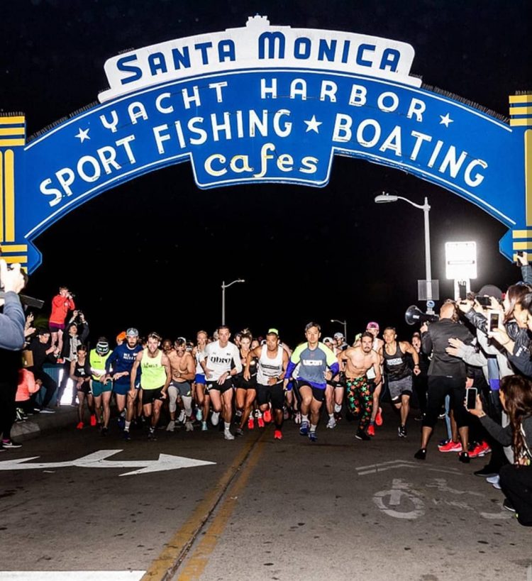 The Speed Project relay run from the Santa Monica Pier to Las Vegas