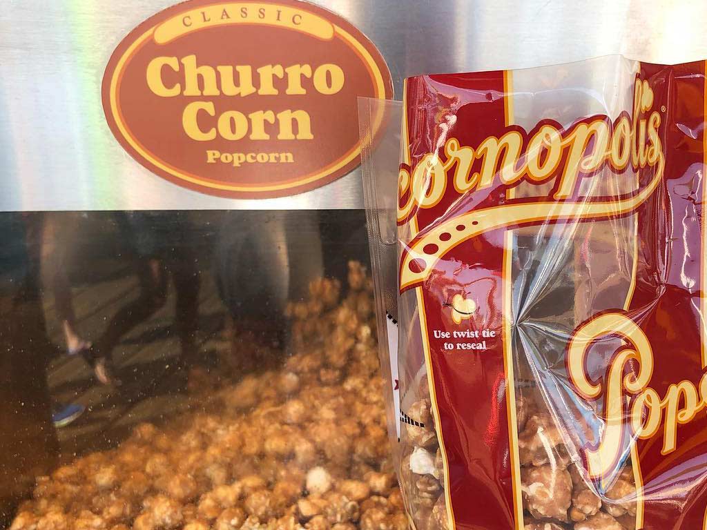 Churro flavored popcorn