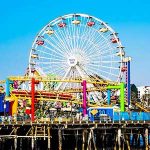 The Santa Monica Pier ferris Wheel