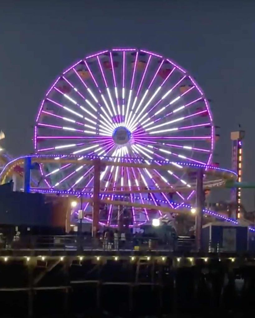 HBO Max lights up the Santa Monica Pier Ferris wheel