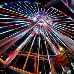 Celebrate the Fourth of July in California-Photo by @oooskooskieooosk The United States flag displayed on the Pacific Park Ferris wheel for th3 4th of July | Photo by @oooskooskieooosk