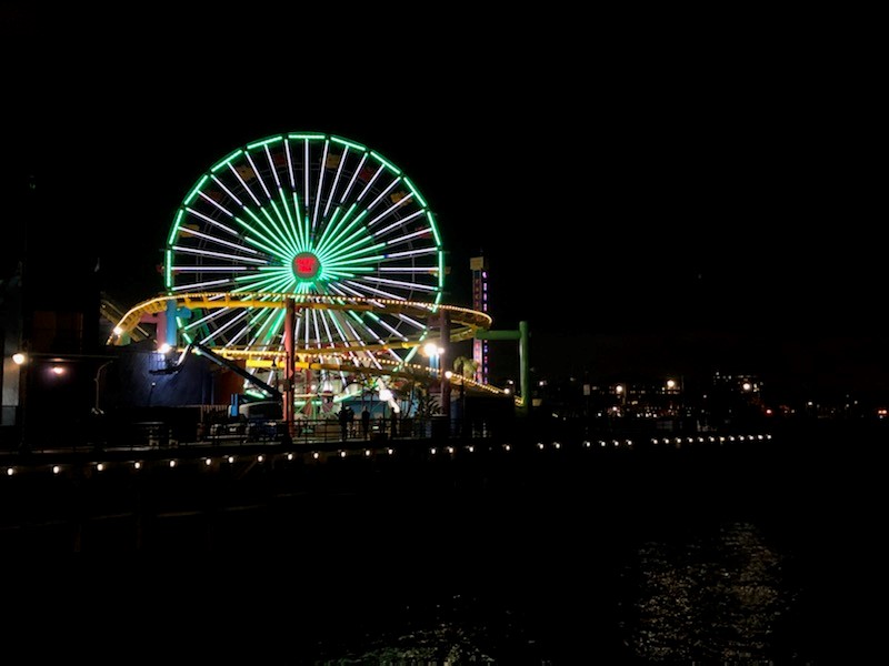 A Green Shamrock displayed on the Pacific Wheel in Santa Monica for St. Patrick's Day | Photo by Pacific Park