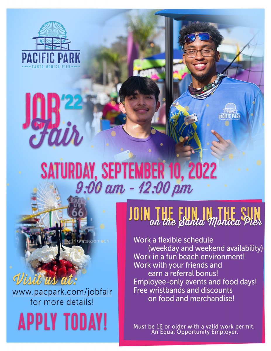 Job Fair Pacific Park® Amusement Park on the Santa Monica Pier