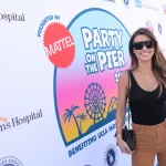 Audrina Patridge photographed by a step-and-repeat | Photo by Vivien Best/Getty Images for UCLA Mattel Children's Hospital