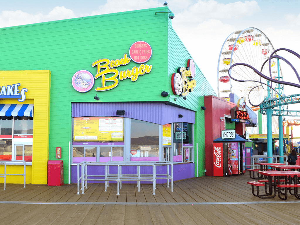 beach burger hamburger restaurant santa monica pier