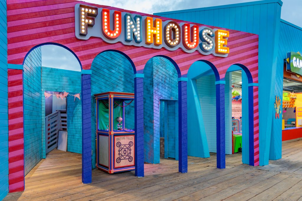 Funhouse at Pacific Park entrance