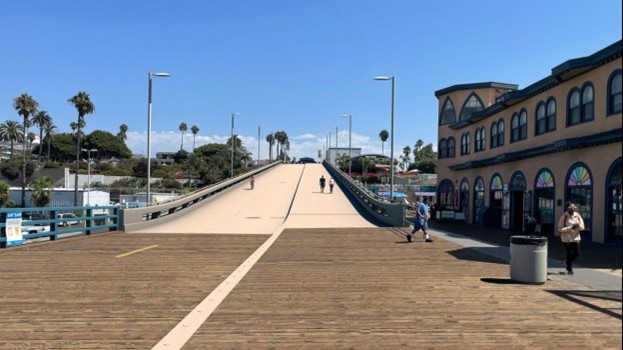 Rendering of new Pier Bridge meeting Pier Deck